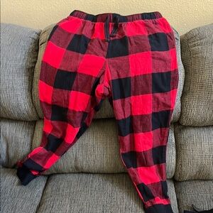Red and Black Checkered Bottoms